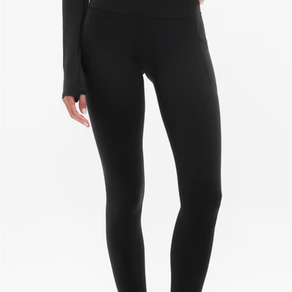 Athleta Salutation Stash Leggings Black